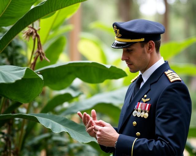 Botanist leading a tour through our specialized herb garden